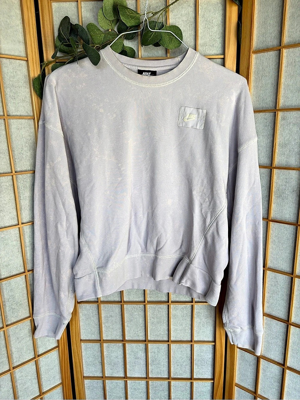 Nike Club Fleece Crew Gray Crewneck Sweatshirt Size Medium